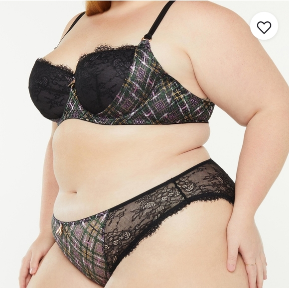 SavageXFenty A Little Tart Plus Size Lingerie 3 Pc Set 44D/3X NWT - Picture 2 of 12